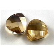 Swarovski Crystal 6012 Briolette Golden Shadow 15.4x14mm 