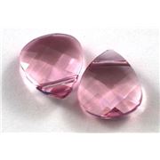 Swarovski Crystal 6012 Briolette Light Rose 15.4x14mm 