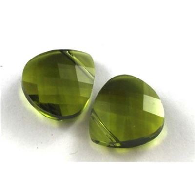 Swarovski Crystal 6012 Briolette Olive 15.4x14mm 