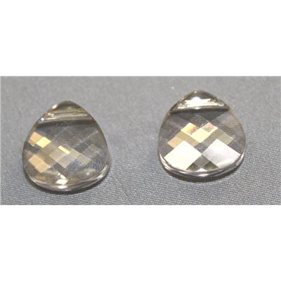 Swarovski Crystal 6012 Briolette Silver Shade 15.4x14mm 