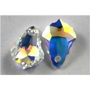 Swarovski Crystal 6090 Baroque Pendant Crystal AB 16x11mm 