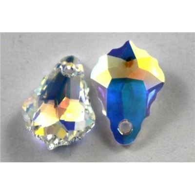 Swarovski Crystal 6090 Baroque Pendant Crystal AB 16x11mm 
