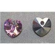 Swarovski Crystal 6202 Hearts Vitrail 10.3x10mm 
