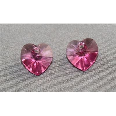 Swarovski Crystal 6202 Hearts Rose 10.3x10mm 