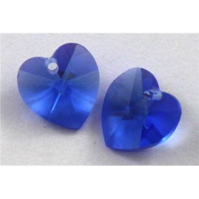 Swarovski Crystal 6202 Hearts Sapphire 10.3x10mm 