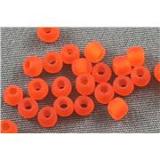 Czech Seed Bead Orange Matte 8/0 - Minimum 12g