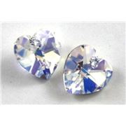 Swarovski Crystal 6202 Hearts Crystal AB 14.4x14mm 