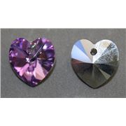 Swarovski Crystal 6202 Hearts Vitrail  14.4x14mm 