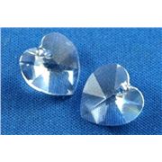 Swarovski Crystal 6228 Hearts Crystal 14.4x14mm 