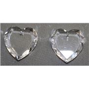Swarovski Crystal 6225 Flat Heart Crystal  18mm 