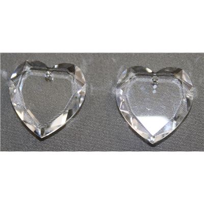 Swarovski Crystal 6225 Flat Heart Crystal  18mm 