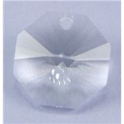 Preciosa Crystal Octagon 1 hole Crystal Transparent 14mm ea