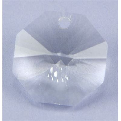 Preciosa Crystal Octagon 1 hole Crystal Transparent 14mm ea