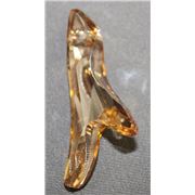 Swarovski Crystal 6791 Coral Pendant Golden Shadow 34mm 