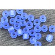 Czech Seed Bead Blue Matte 8/0 - Minimum 12g