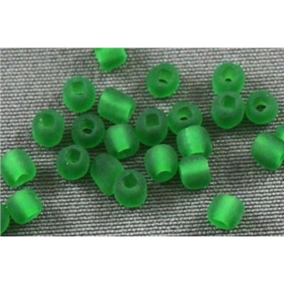 Czech Seed Bead Green Matte 8/0 - Minimum 12g