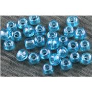 Czech Seed Bead Aqua Lumi 8/0 - Minimum 12g