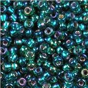 Czech Seed Bead Teal AB 8/0 - Minimum 12g