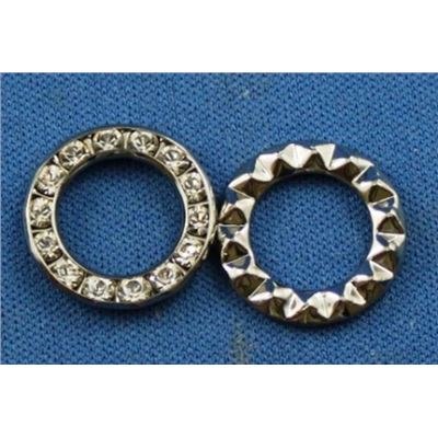 Swarovski Crystal Ring  Crystal/Black Nickel 15mm 