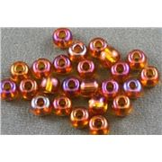 Czech Seed Bead Topaz AB 8/0 - Minimum 12g