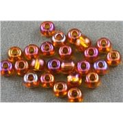 Czech Seed Bead Topaz AB 8/0 - Minimum 12g