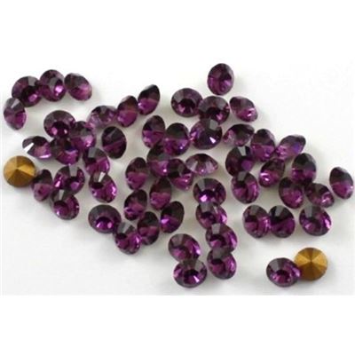 Swarovski Crystal 1028 Pointy Back Amethyst PP24 