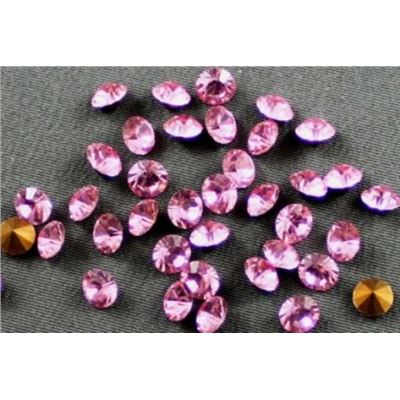 Swarovski Crystal 1028 Pointy Back Light Rose PP32 