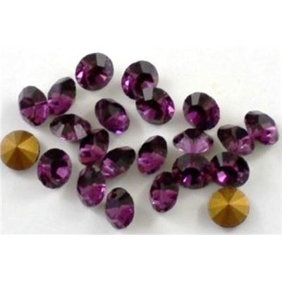 Swarovski Crystal 1028 Pointy Back Amethyst SS24 