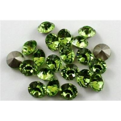 Swarovski Crystal 1028 Pointy Back Peridot SS24 