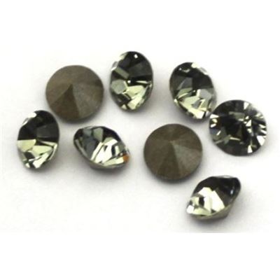 Swarovski Crystal 1028 Pointy Back Black Diamond SS29 