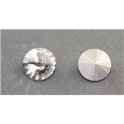 Swarovski Crystal 1122  Pointy Back Rivoli Silver Shade 12mm 