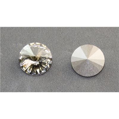 Swarovski Crystal 1122  Pointy Back Rivoli Silver Shade 14mm 