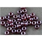 Czech Seed Bead Dark Red Luster 8/0 - Minimum 12g