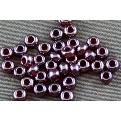 Czech Seed Bead Dark Red Luster 8/0 - Minimum 12g