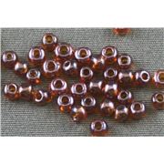 Czech Seed Bead Brown Luster 8/0 - Minimum 12g