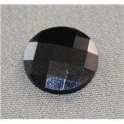 Swarovski Crystal 2035 Chessboard Circle Jet Unfoiled 10mm 