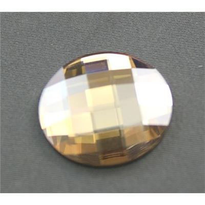 Swarovski Crystal 2493 Chessboard Golden Shadow 20mm