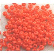 Czech Seed Bead Orange Opaque 8/0 - Minimum 12g