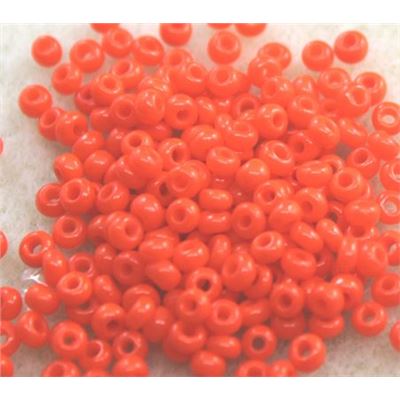 Czech Seed Bead Orange Opaque 8/0 - Minimum 12g