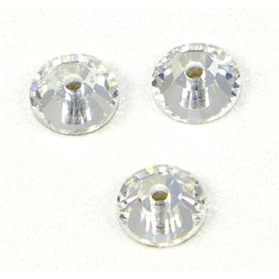 Swarovski Crystal 3128 Sew-on Round, 1 hole Crystal 4mm 