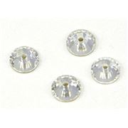 Swarovski Crystal 3128 Sew-on Round, 1 hole Crystal 5mm 