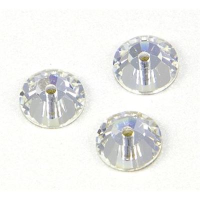 Swarovski Crystal 3188 Sew-on Round, 1 hole Crystal 6mm 