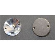 Swarovski Crystal 3200 Sew-on Round, point, 2 hole Crystal 14mm 