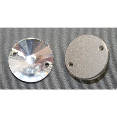 Swarovski Crystal 3200 Sew-on Round, point, 2 hole Crystal 16mm 