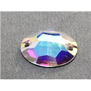 Swarovski Crystal 3210 Sew-on Oval, point, 2 hole Crystal AB 16x11mm 