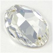 Swarovski Crystal 3210 Sew-on Oval, point, 2 hole Crystal 24x17mm 