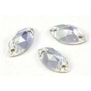 Swarovski Crystal 3223 Sew-on Navette, 2 hole Crystal  12x6mm 