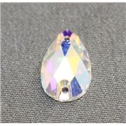 Swarovski Crystal 3230 Sew-on Tear drop, point, 2 hole Crystal AB 12x7mm 