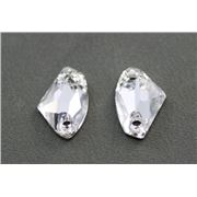 Swarovski Crystal 3256 Sew-on Galactic,2 hole Crystal Foiled 14x8.5 