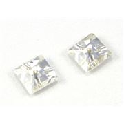 Swarovski Crystal 3400 Sew-on Square, 1 hole Crystal 6mm 